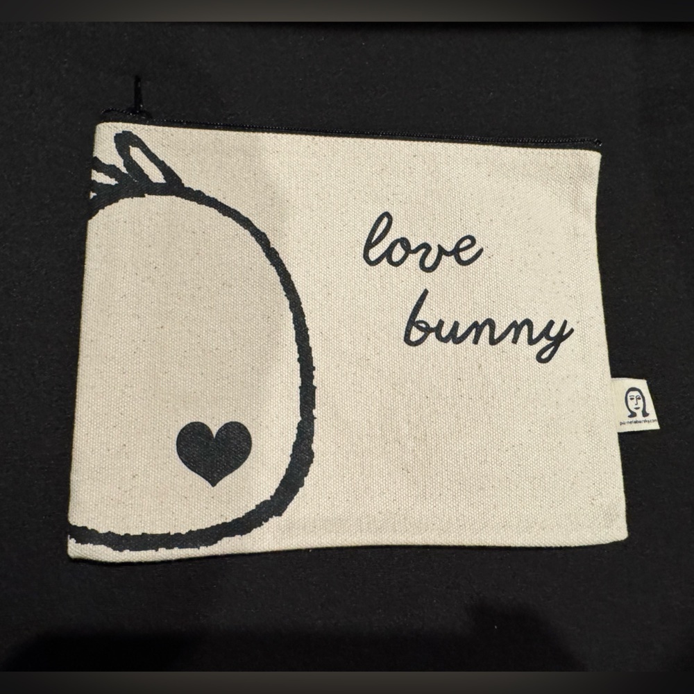 Pamela Barsky Love Bunny Canvas Pouch